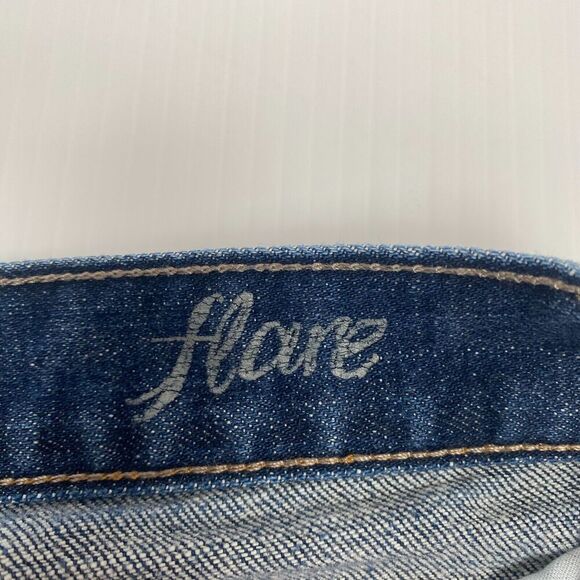 Calvin Klein Flare Bootcut Blue Jeans Women's Size 10 Stretch‎ embroidery - Picture 7 of 16